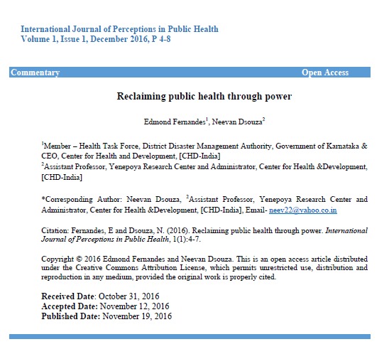 Reclaiming public health through power