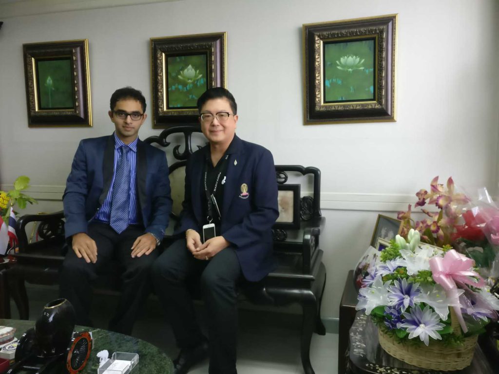 Dean, Chulalongkorn University with Dr. Edmond Fernandes