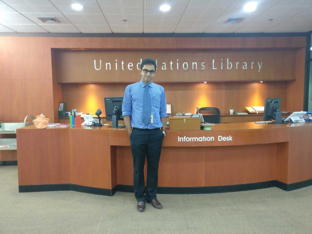 Dr. Edmond Fernandes, Chief of chd group at the United nations library