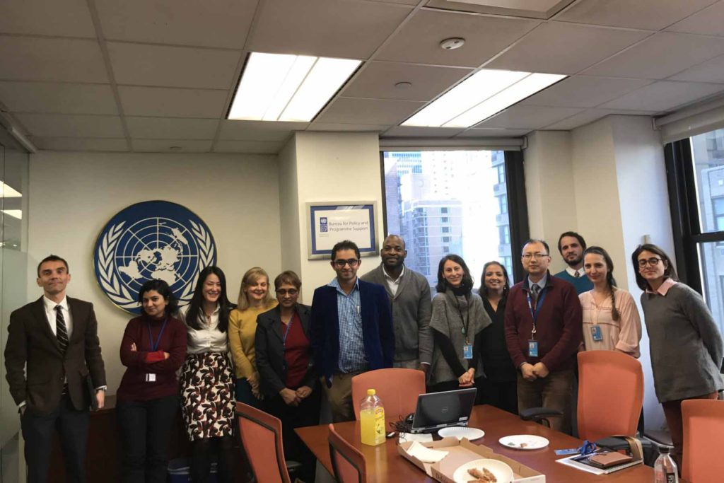 Dr. Edmond after addressing UNDP Colleagues at the UN Headquarters