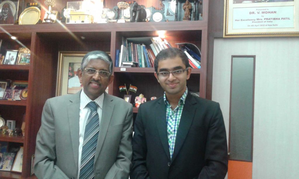 Dr. V Mohan and Dr. Edmond Fernandes