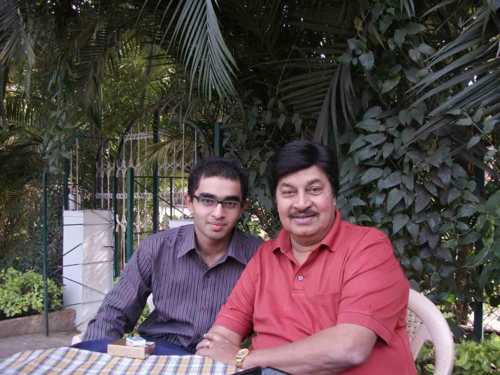 Film Actor Prannay Raj with Dr. Edmond Fernandes